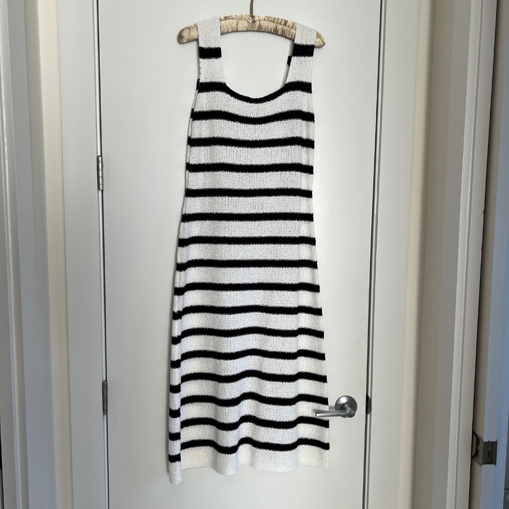 Stripe Knit Midi Dress by Blu Pepper - Picture 5 of 6